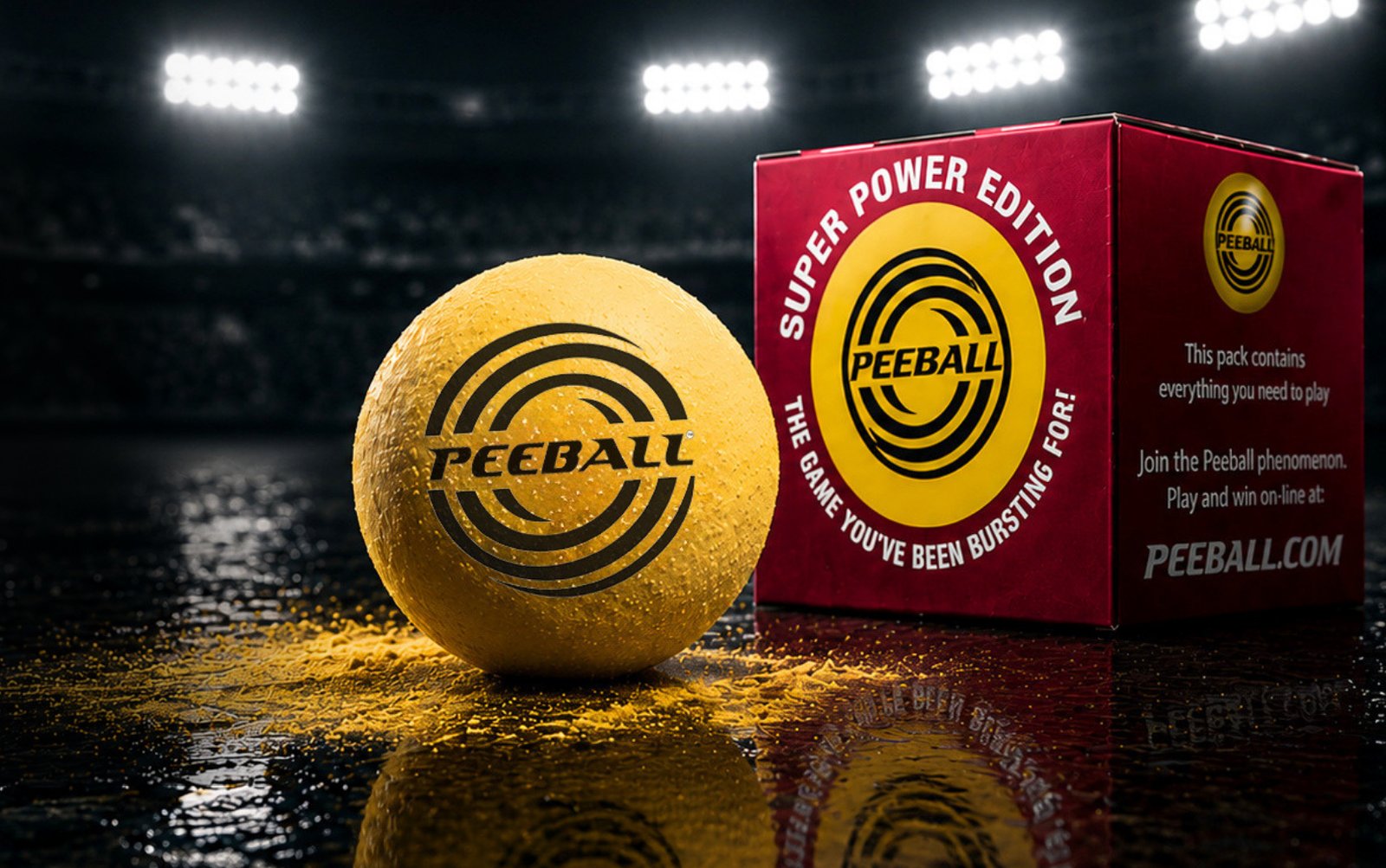 Peeball Super Power Edition pack and ball