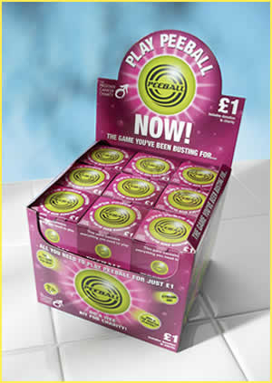 Peeball retail display box